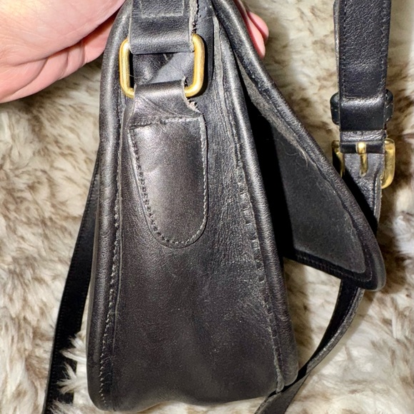 Vintage Coach City Bag Purse Pre-1994 Black Leather Crossbody 9790 - Picture 5 of 8